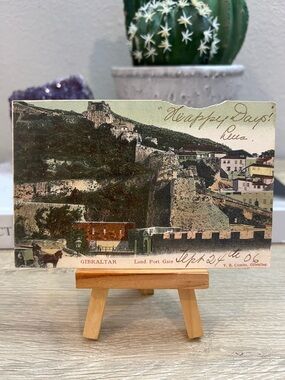 Antique Gibraltar Land Port Gate Postcard 1906 Posted Undivided Back Cumbo